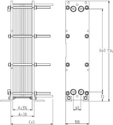 Пластинчатый разборный теплообменник SWEP GC-8SX