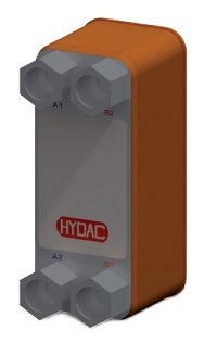 Паяный теплообменник HYDAC HEX S400-14